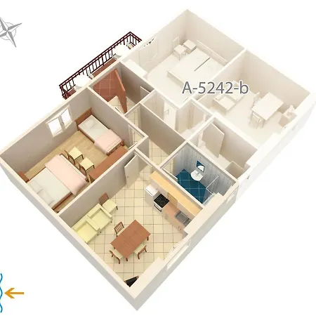 Milna 5242a Apartmán
